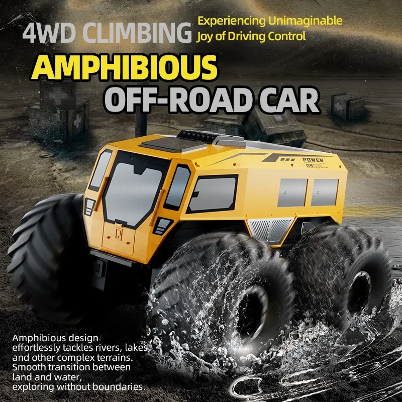 JJRC Q210 RC카 2.4G 4륜구동 원격 조종 수륙양용 전지형 오프로드 자동차 360도 회전 드리프트 자동차 남자아이 장난감 어린이 선물