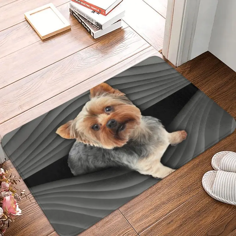 Yorkshire Terrier Doormat Non-Slip Bathroom Kitchen Mat Yorkie Dog