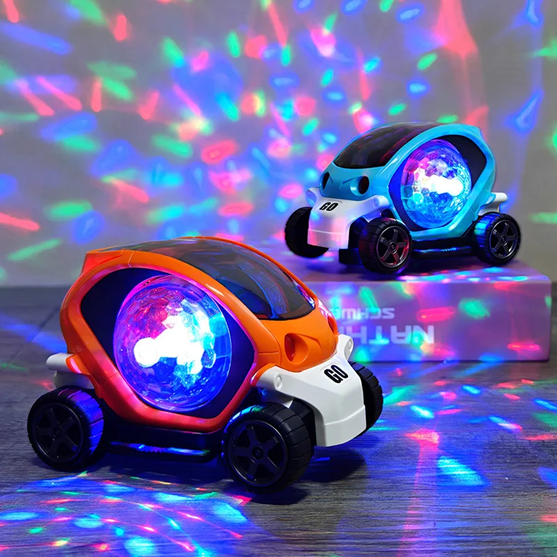 Children's Electric Toy Car Flashing Music Omnidirectional Rotating