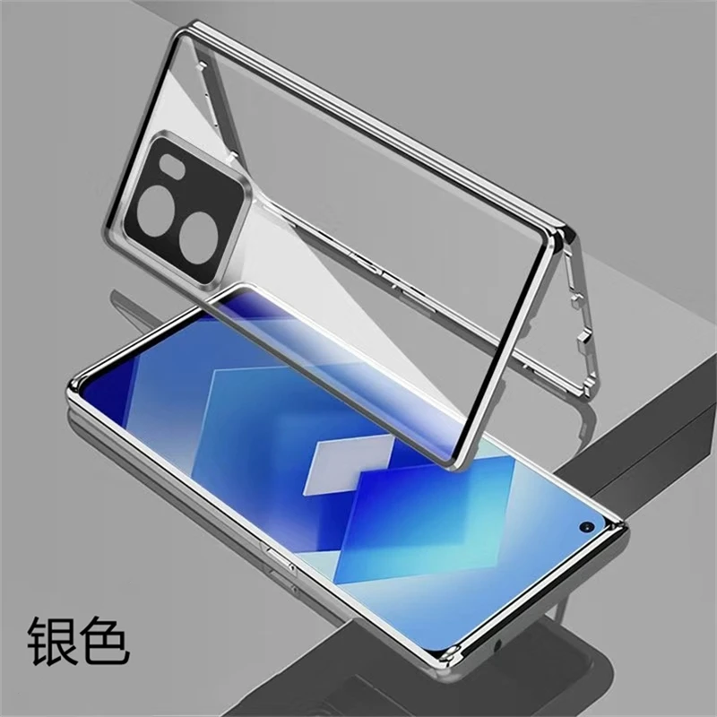 360° Full Protection Magnetic Case with Double-Sided Tempered Glass & Metal Frame