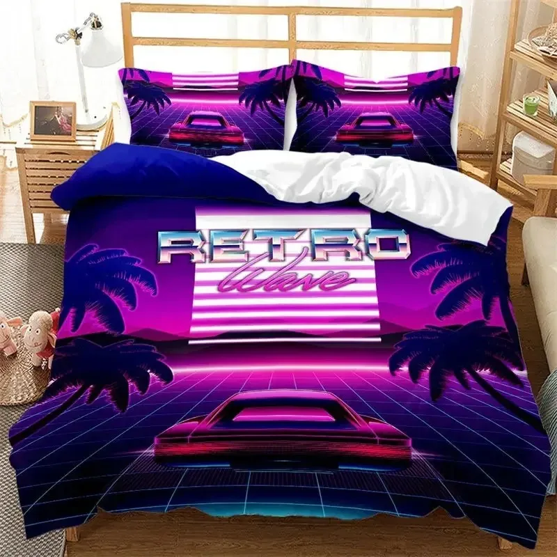 Hawaiian Summer Beach Duvet Cover Exotic Tropical Seascape Bedding Set Microfiber Palm Trees Comforter Cover For Kids Adult Room 3