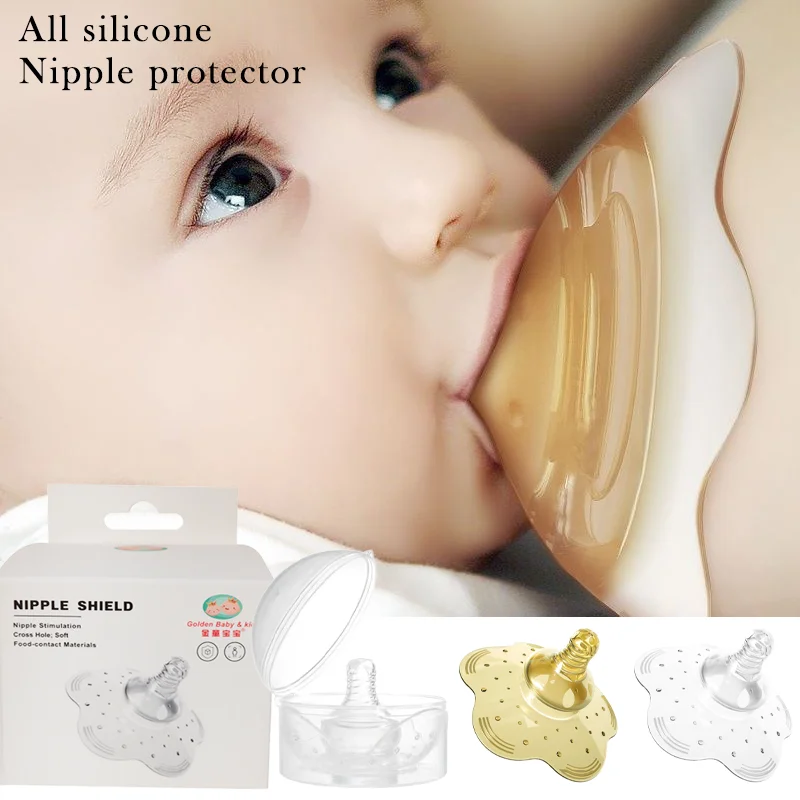 Silicone Nipple Protector Breastfeeding Anti-bite Nursing Pads Anti Overflow Breast Pads Mother Protection With Box breast pads milk pads silicone nipple protectors