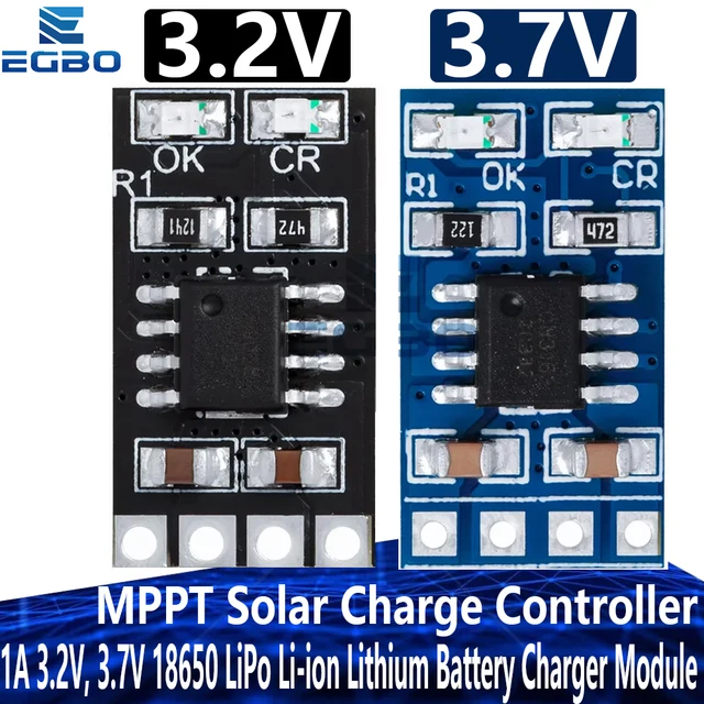 5 ~ 10 pièces contrôleur de Charge solaire MPPT 1A 3.2V, 3.7V 18650 LiPo Li-ion Module de chargeur de batterie au Lithium SD05CRMA batterie de panneau solaire 1