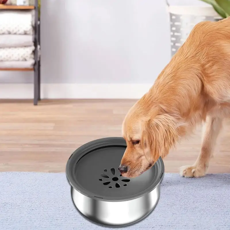 Slow Feeder Dog Bowl, Three Layer No Spill Dog Food BowlAnti