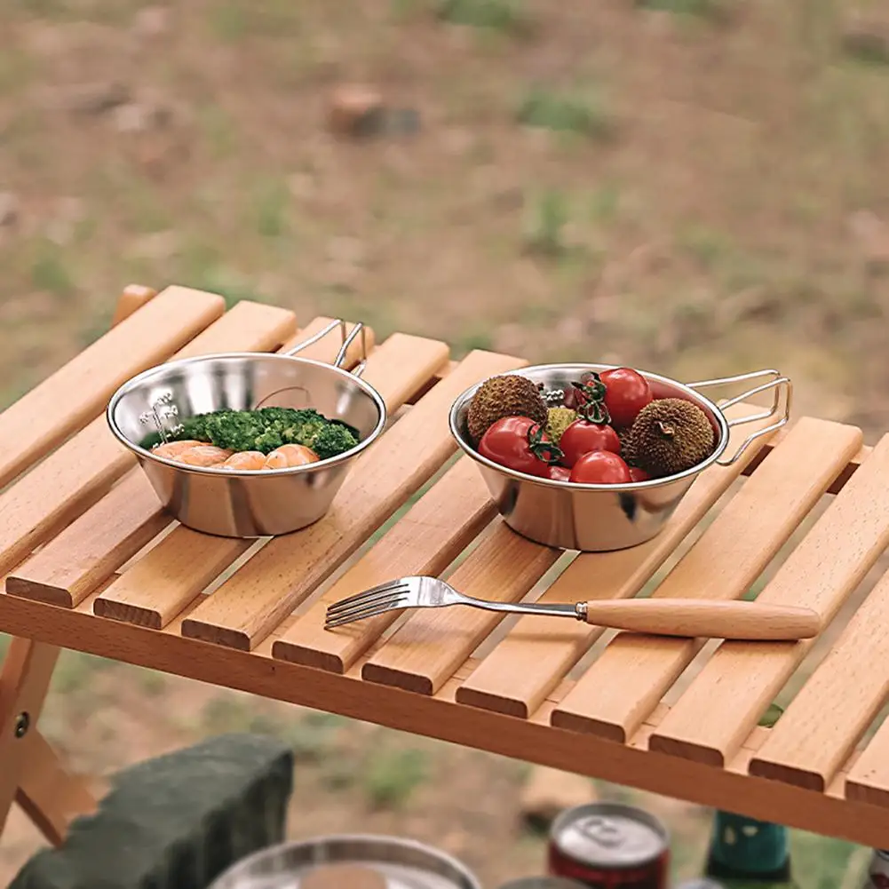 310ml Practical Outdoor Tableware Stainless Steel Sierra Bowl Picnic Sierra Bowl Ergonomic  High-temperature Resistant