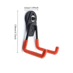 Heavy Duty Magnetic Hooks for Utility Storage and Organization (43mm square hook)