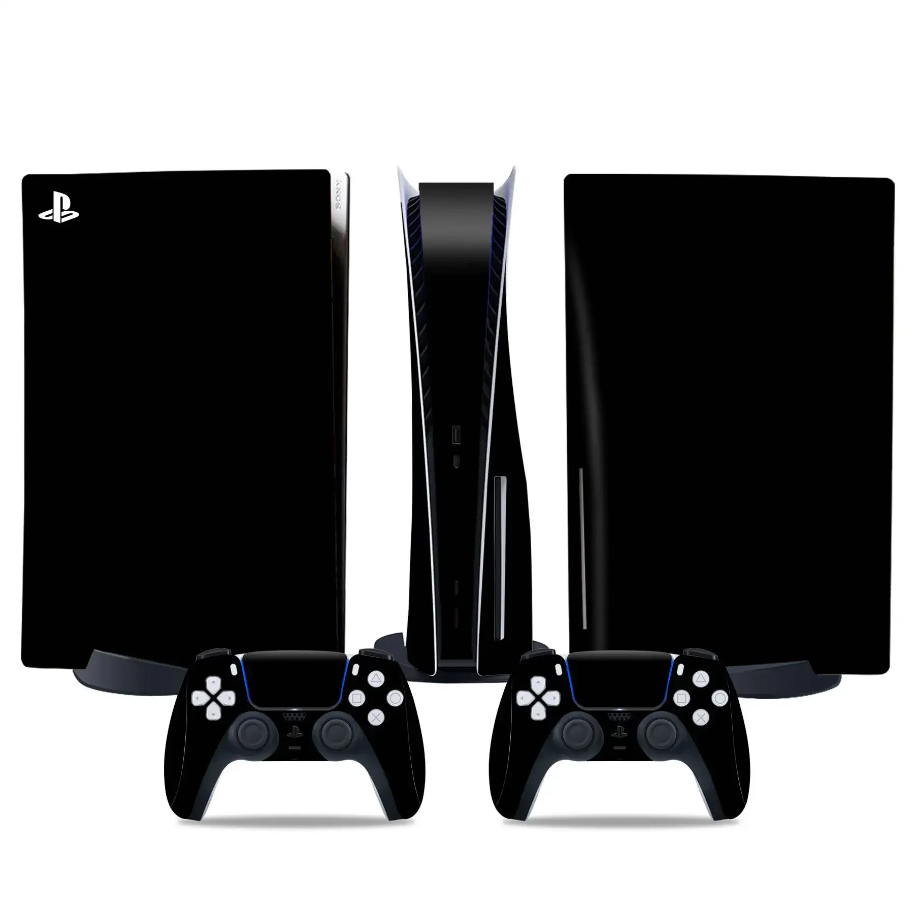 Adesivo Di Colore Bianco Nero Per Ps5 Disc Edition Skin Sticker Controller Skin-Console E Controller Decalcomanie Skin Ps5 Disc Skin