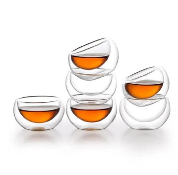 Heat-resistant Double Wall Glass Cup Water Espresso Coffee Cup Set Handmade Beer Mug Tea glass Water Milk Glass Drinkware