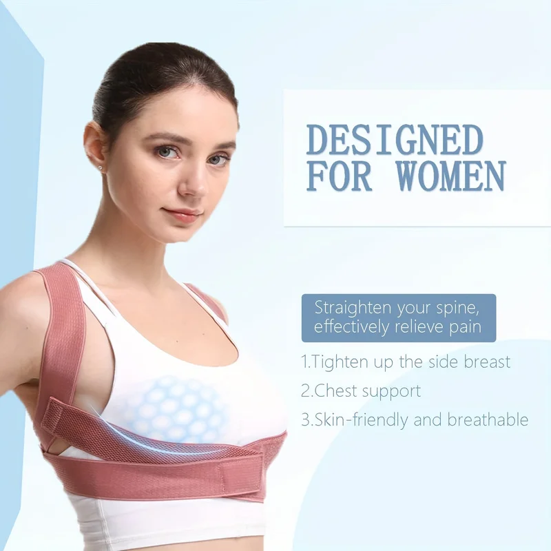 Hunchback Corrector Adults invisible Posture Correction Straps Bent Waist Chest Neck Forward Tilt Correction Tool
