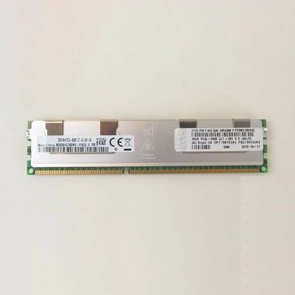 IBM RAM X3850 X5 7143 X3650 M3 90Y3101 90Y3103 서버 메모리 하이 퀄리티, 빠른 배송, 32GB 8500R DDR3 1066