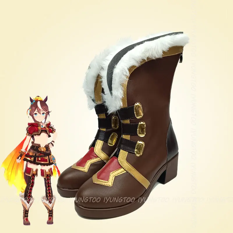 Pretty Derby Tokai Teio Personaggi Anime Scarpe Cosplay Scarpe Stivali Costume Da Festa Prop