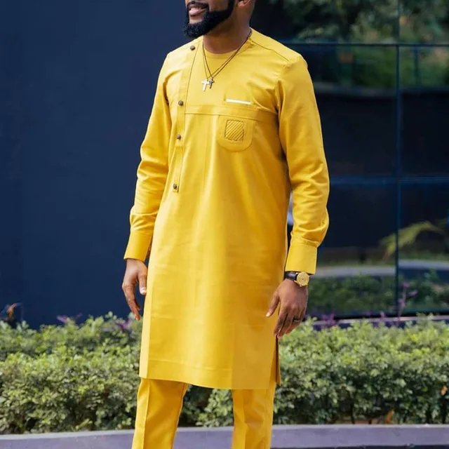Mustapha Long Sleeve Dashiki Outfit