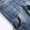 Patchwork Color-block Men's Jeans Sets, Printing 2pcs Set, Long Sleeve Denim Jacket and Straight Micro-flared Jeans, Spring 5