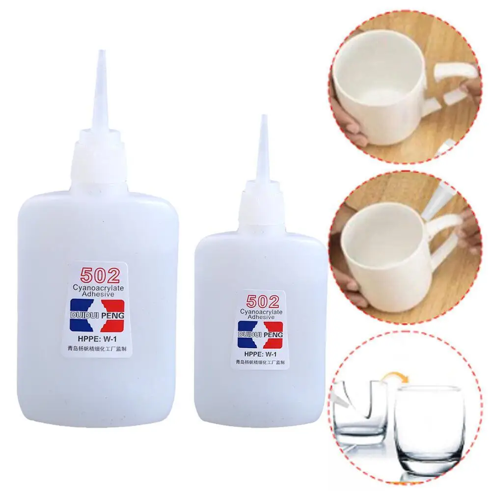 502 Super Glue Instant Quick Dry Cyanoacrylate Strong Glue Adhesive DIY Fast Metal Office Bond Supplies Rubber Quick Leather instant glue super glue