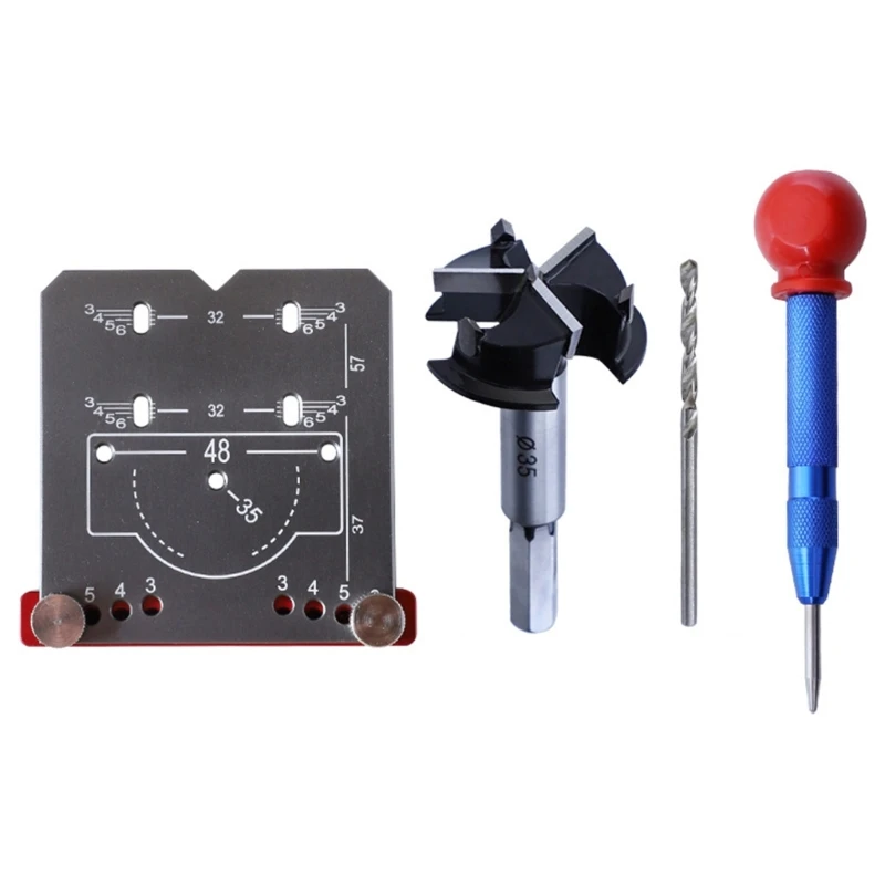 

35mm Hinge Jig Hinge Installation Wood Drill Guide Locator Hinge Hole Opener Dropship