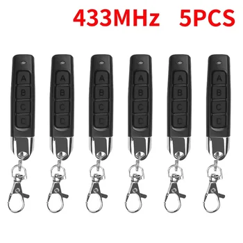 1-50 pces 433mhz cópia automática de controle remoto abridor de porta de garagem elétrica controle remoto duplicador clone clonagem código transmissor 1