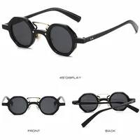 YOOSKE hommes Vintage marque de luxe concepteur lunettes de soleil rondes femmes lunettes de soleil Steam Punk populaire lunettes de soleil à la mode UV400 4