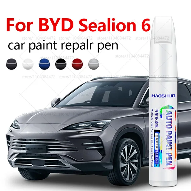 Penna per riparazione vernice auto per 2023-2025 BYD Sealion 6 Accessori per riparazione graffi vernice Azure Blue Baltic Nero Bianco Pietra Grigio 1