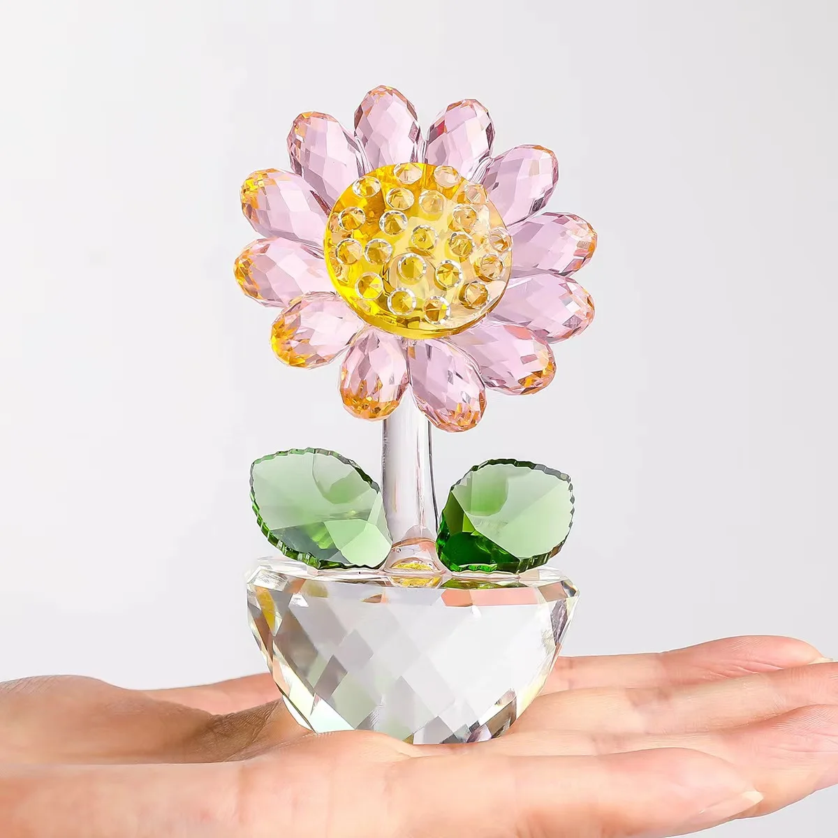 glass sunflower collectible ornament