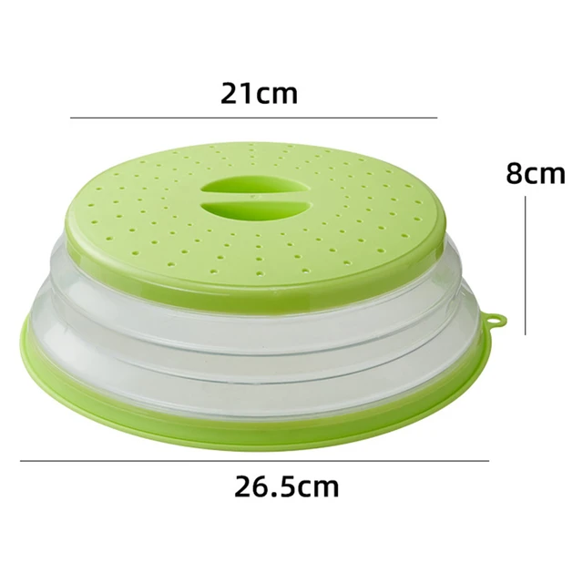 Foldable Microwave Lid with Hook Design Multi-purpose Microwave Sleeve  Collapsible Food Plate Microwave Cover BPA-Free Non-Toxic - AliExpress