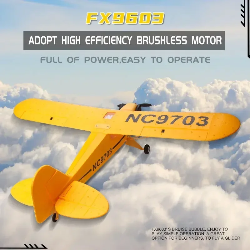 FX9703 J3 RC Airplane RTF EPP RC Brushless Motor Airplane Foam Plane 3D/6G System 650mm Wingspan Kit For Adult Gift birthday 4