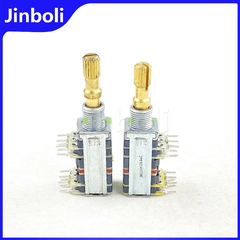 

1 шт B100K двойной × 2 4-звеньевой потенциометр, двойное управление подъемным валом, независимая регулировка с позиционированием центра