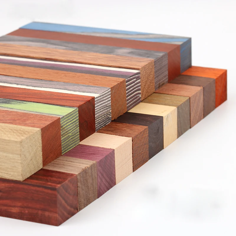 Wood Pen Blanks for DIY Woodworking Projects, 120x20x20mm