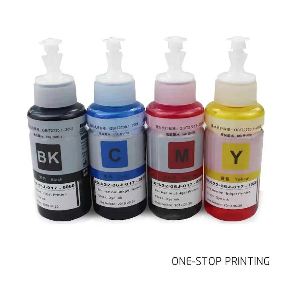 Refill ink 4PCS 70ML for Epson L100 L200 L211 L301 L303 L351 L358 L551 L558 L355 L80 Artisan 50 R380/R260/R280/R265/R360 Printer