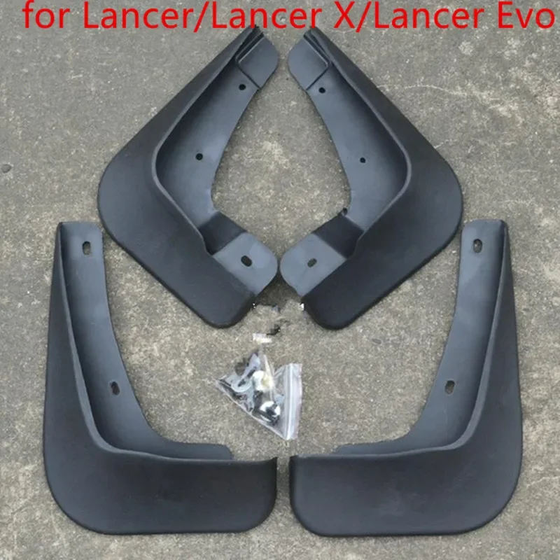 Car stickers Auto parts plastic Mud Flaps Splash Guard for 2010-2018 Mitsubishi Lancer/Lancer X/Lancer Evo Car styling
