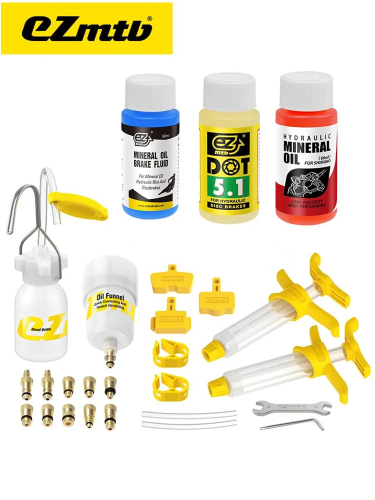 Ezmtb Bicycle Hydraulic Disc Brake Oil Bleed Kit For Shimano Magura