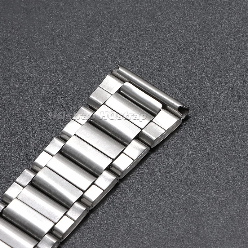 Elegant Stainless Steel Watch Bracelet with Folding Buckle - Durable Metal Strap Wristband Accessory