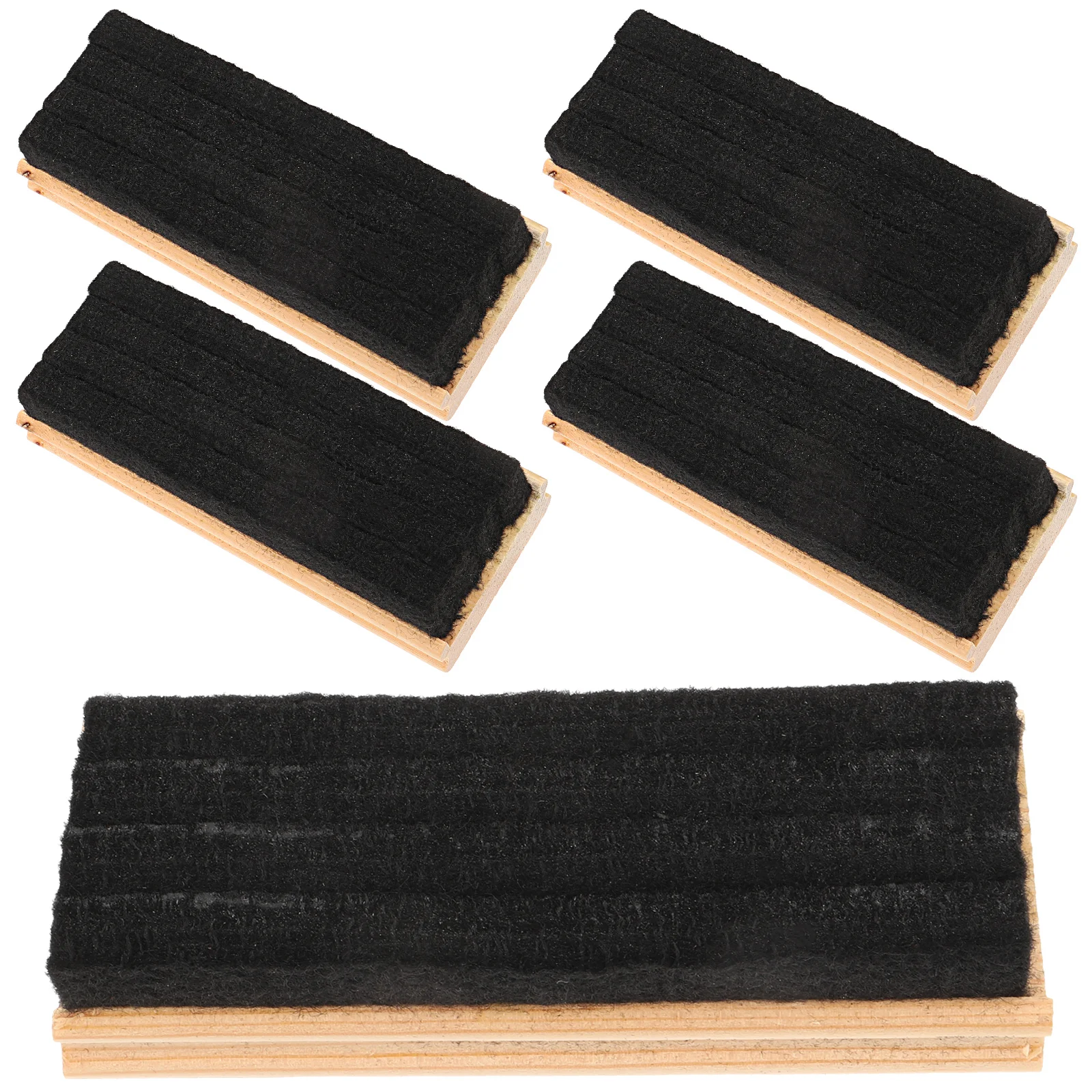 5 Pcs Eraser Chalkboard Bulk Cleaner Erasers Bulk Wool Felt Office Wooden