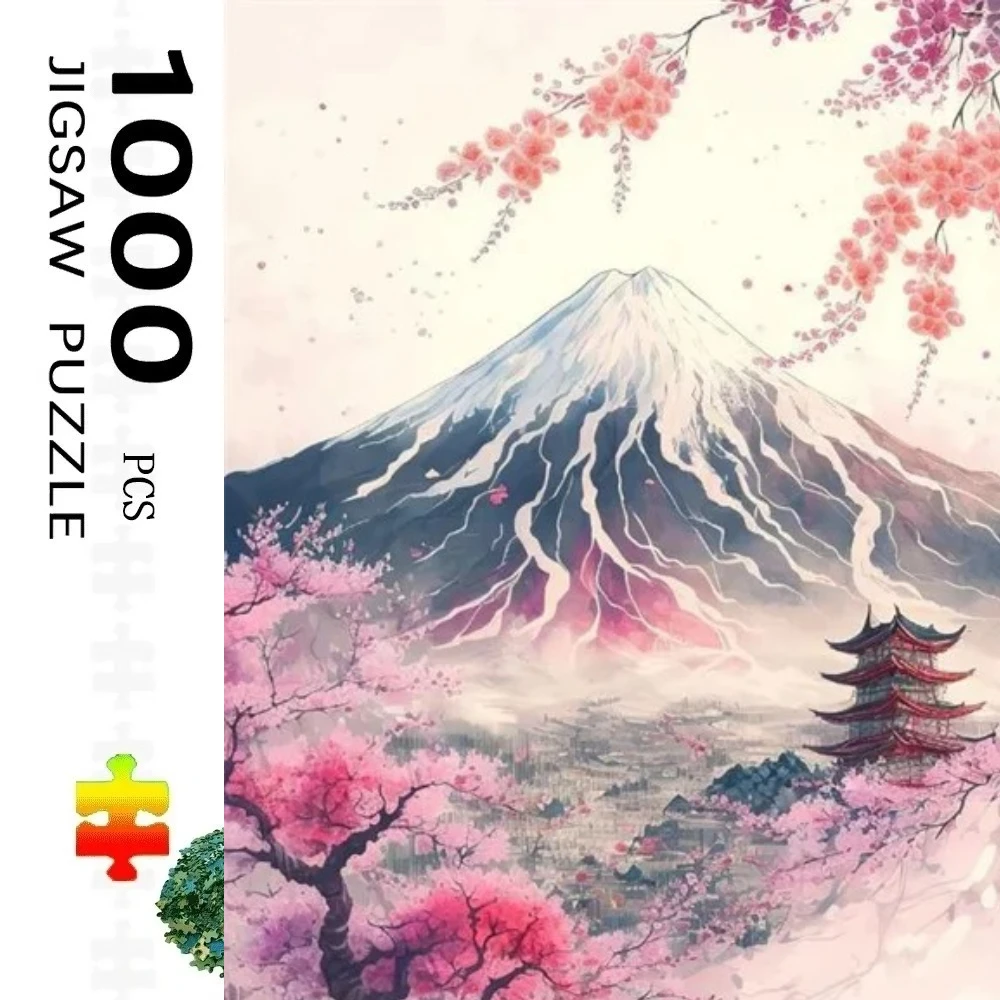 Puzzle De 1000 Piezas – Gato Ragdoll Y Flores De Cerezo, 70x50 Cm, Regalo Perfecto Para Adultos Y Jóvenes Creativos