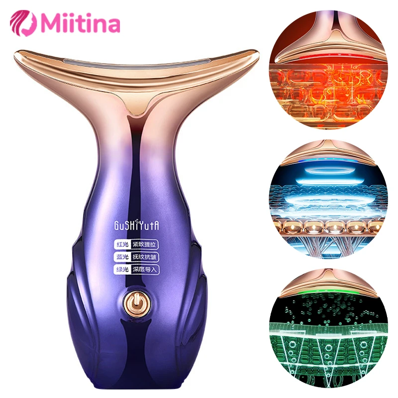 Face massagers electric face lift Anti Wrinkle Skin Microcurrent Neck Beauty Instrument Facial Lifting Tighten Sagging Skin Care facial beauty instrument