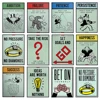Monopoly Millionaire Money Poster Cartoon Character Inspirational Quotes Canvas Painting Art, Used for Home Room Wall Decoration