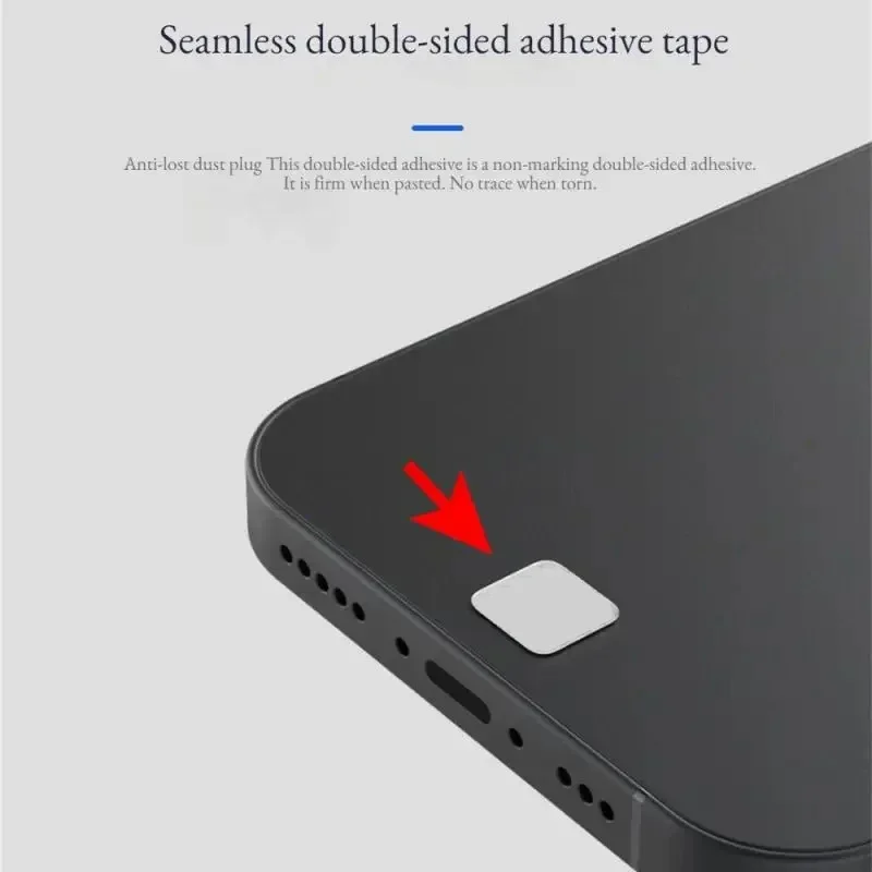 USB C 타입 충전 포트 먼지 플러그, 투명 금속 휴대폰 분실 방지 먼지 플러그, 보호 커버 캡, 아이폰 16 15 삼성