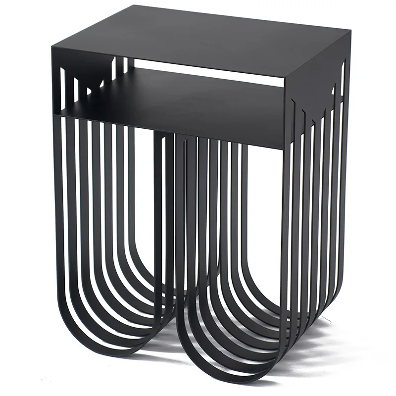 

Nordic Iron Coffee Table Living Room Simple Modern Bedroom Bedside Cabinet Creative Sofa Ins Corner Table Dropshipping FULL LOVE