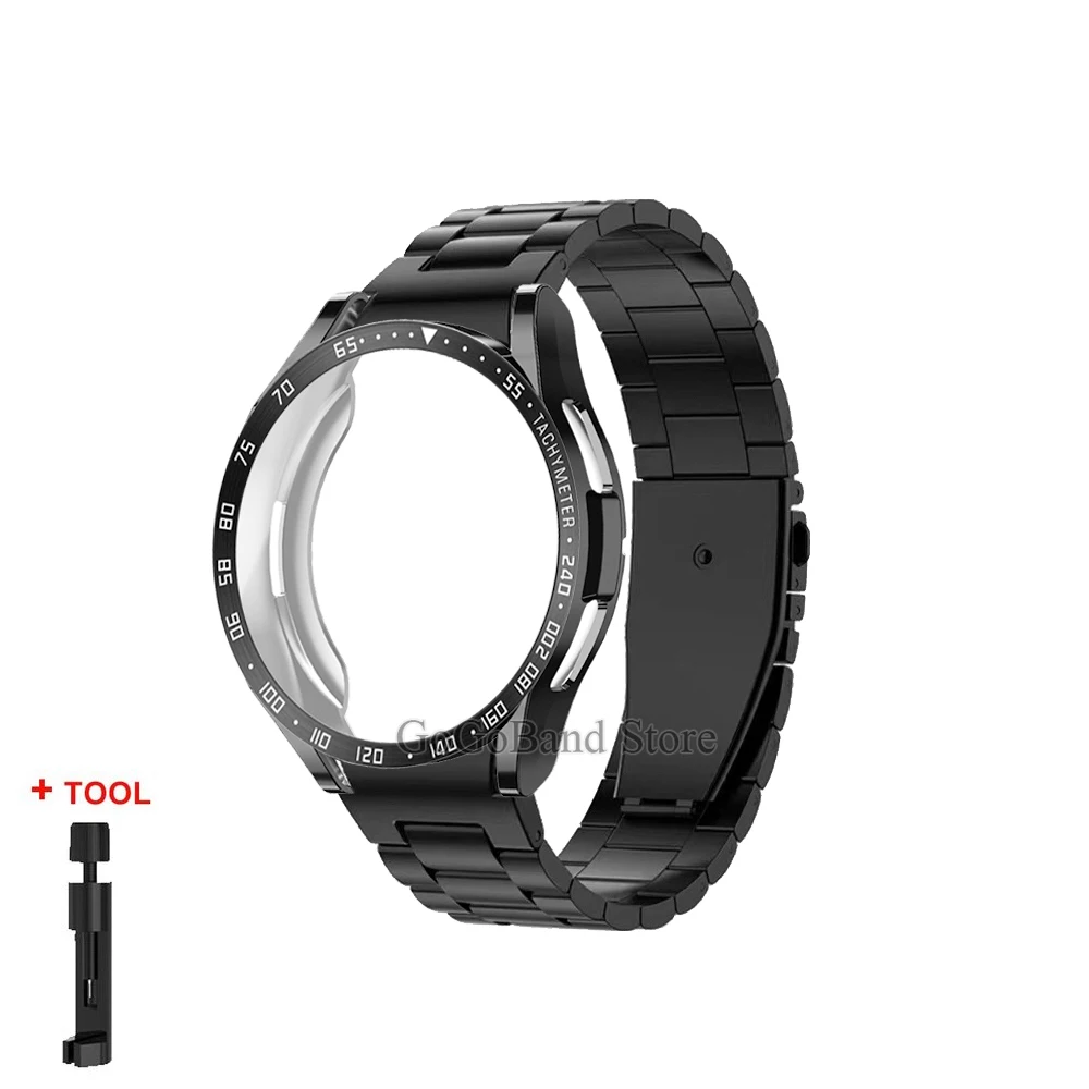 4-in-1 Enhanced Kit: Metal Strap, TPU Case, Bezel, Protective Film
