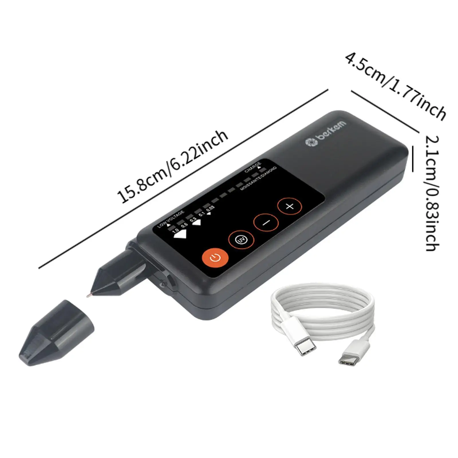Diamond Tester with USB Electronic Professional Stone Hardness Portable Testing Pen Tool for Novice and Expert Stone Moissanite