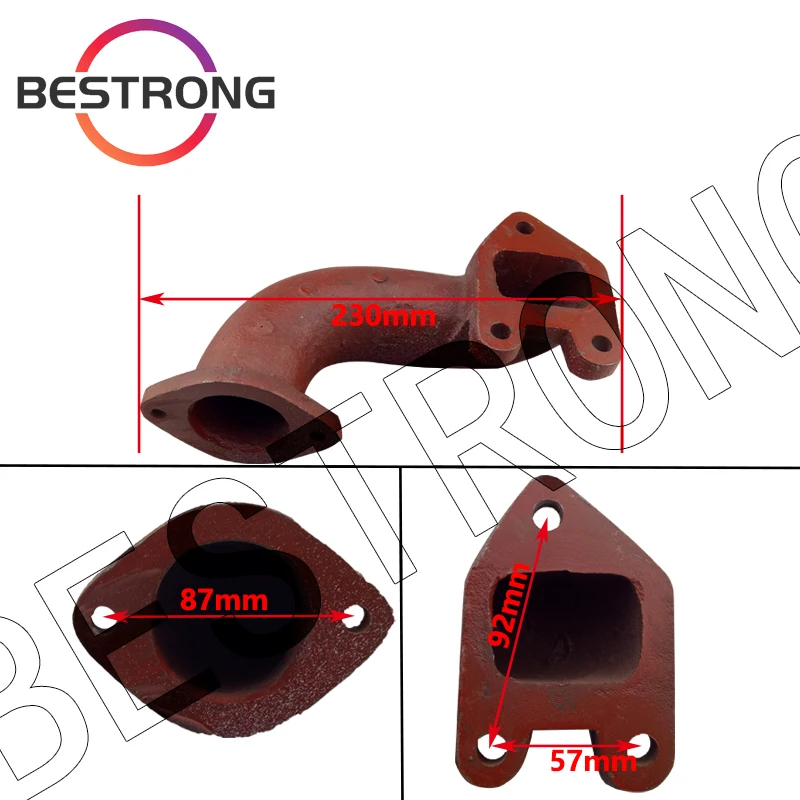 

L30-110001 Air Intake Pipe For L28 L32 diesel engine spare parts