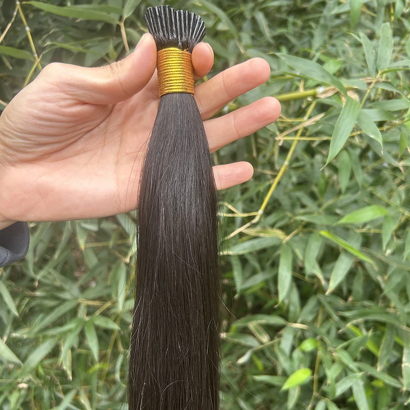 Remy I Tip Hair Extension Natural Color Human Hair Extension 100pc/Set Capsule Keratin Natural Fusion Human Color