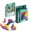 Montessori Magnetic Colorful 3D Tangram Jigsaw Toy Kid Logical Thinking Training Drawing Board Games Education Toys For Children 1