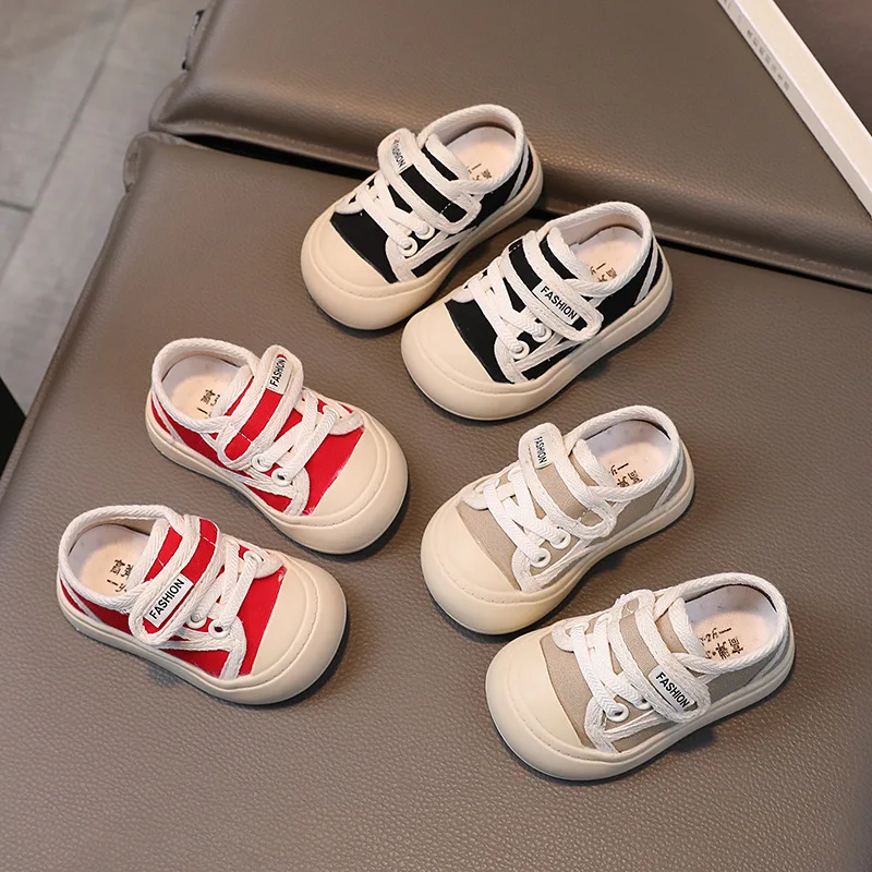 

Spring and Autumn New Baby Shoes Baby Soft Bottom Toddler Shoes Boy Little Child Canvas Shoes 1-2 Years Old Girls' Shoes Wholesa