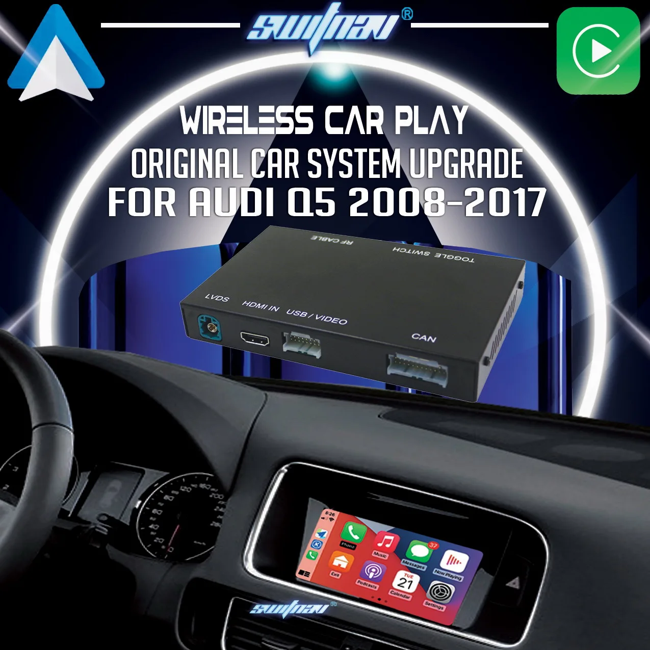 Беспроводной автомобильный модуль для Audi Q5 2009-2017 Mirror Link AirPlay Carplay Android |