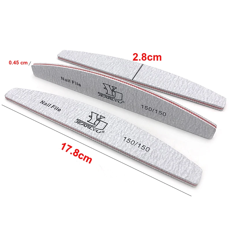 Vibrant 5-Piece Nail File Set - Professional Multi-Grit Manicure Tools