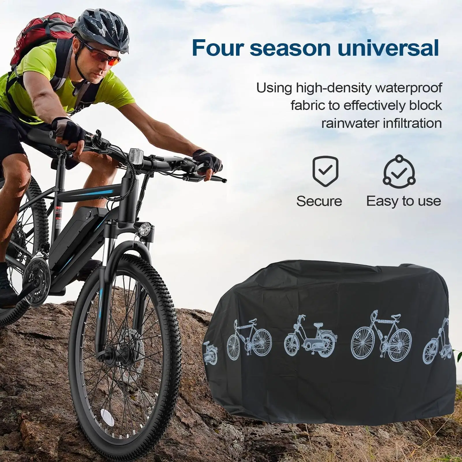 Waterproof and Dustproof Bicycle Sunshade Cover - Scratch Resistant Rain Protection
