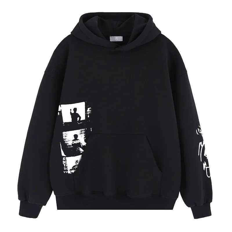 thumbnail image 1 of Sudadera con capucha estampada sencilla 24AW, 1 of 5