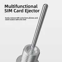 2 in 1 SIM Card Ejector Pin Keychain Mini SIM Card Tray Removal Tool Durable Multi-functional Box Parcel Opener Daily Use 3