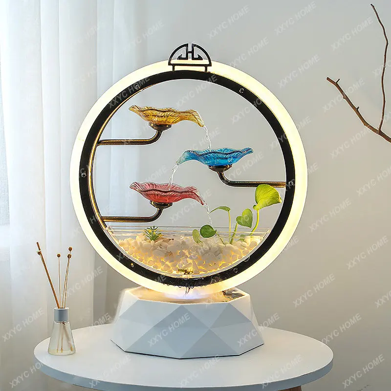 

Fish Globe Living Room Small Desktop Creativity Circulating Water Mini Household Small Fish Tank Glass