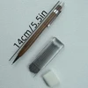 One Set Walnut Wood Mechanical Pencil and Lead 0.5mm Point Pen Writing Smooth Office School Drawing Sketching Chinese Stationery 6